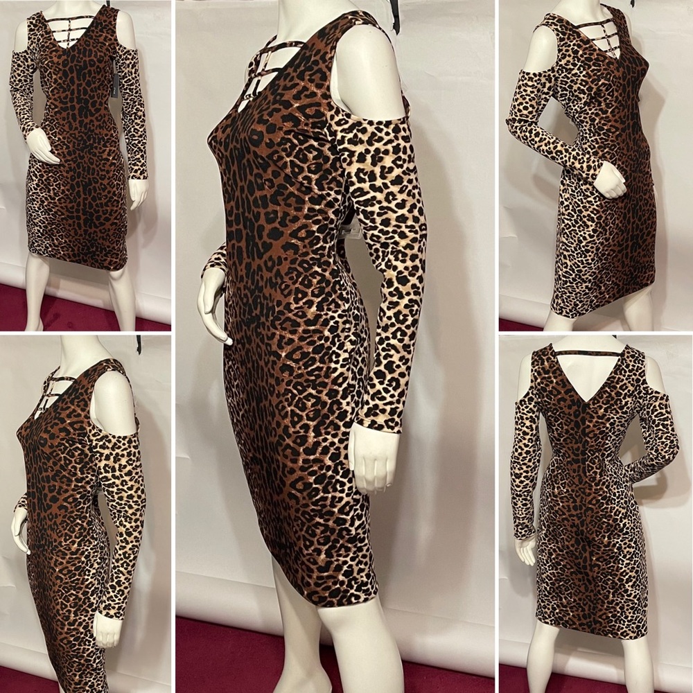 Bold Elements Leopard Bodycon Dress - Picture 4 of 6